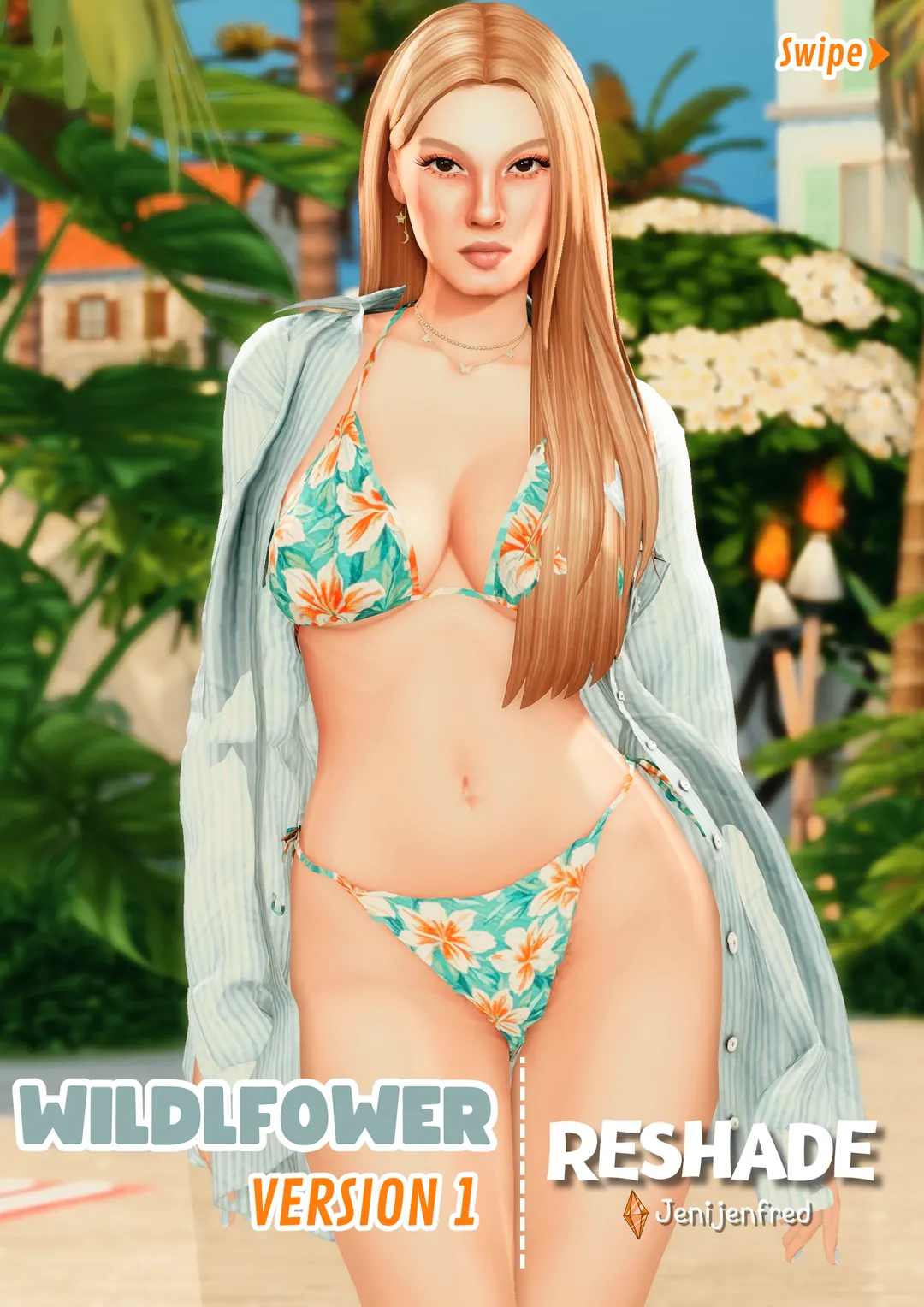 Wildflower ReShade Version 1 mit warmem, kräftigem Sims-Look